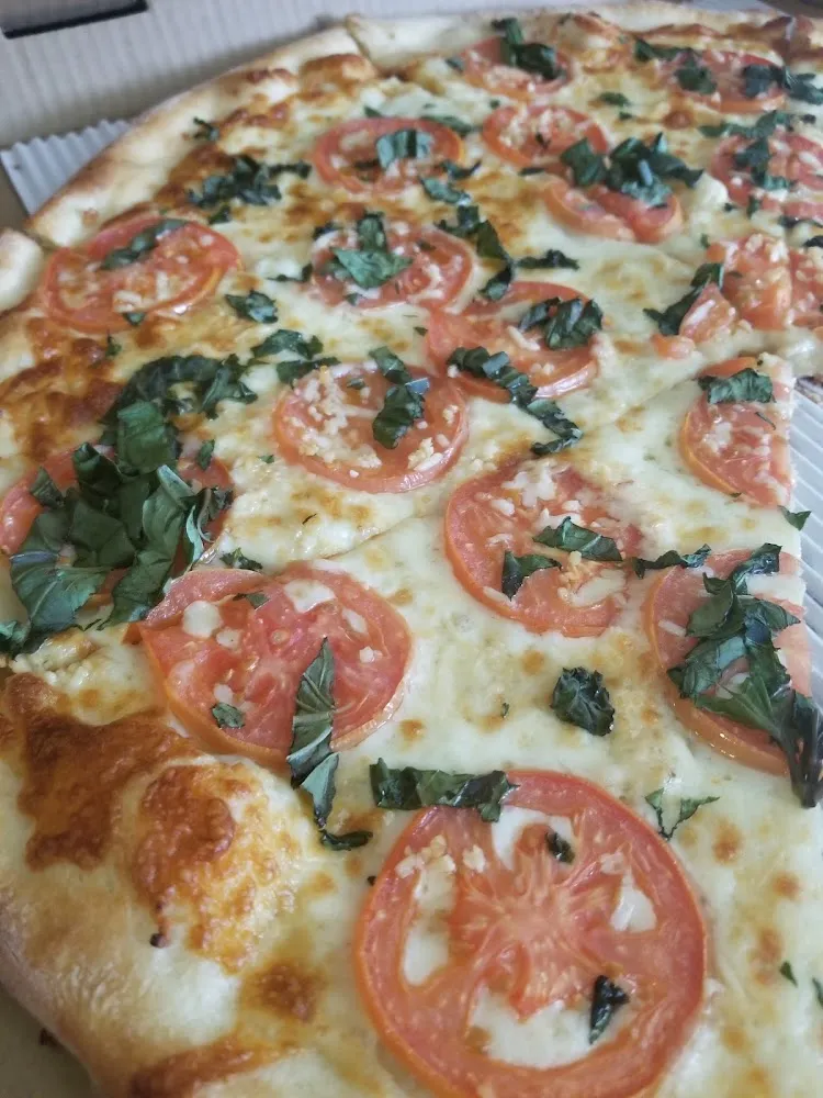 Gluten Free Garlic Tomato Basil Pizza