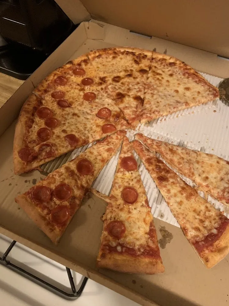 Half Cheese Half Pepperoni